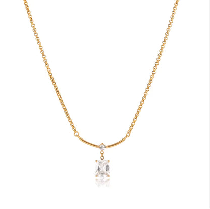 Radiant Bar Drop Necklace