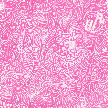 Tooled Leather Pink Headband