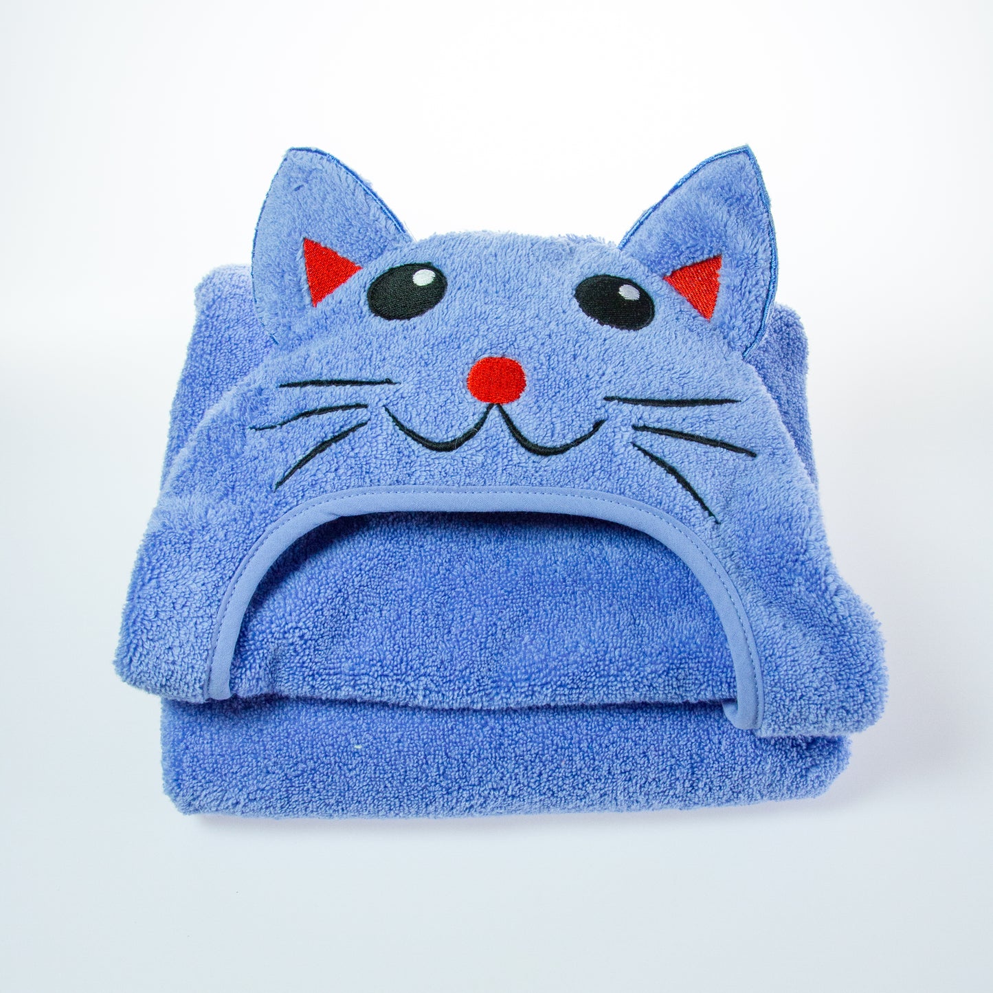 Cat Hooded Cotton Turkish Towel - Purr-fectly Soft for Little Ones: Kids