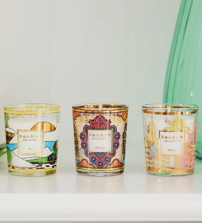 Baobab Collection Trio Travel Candles | Rio Mexico Miami