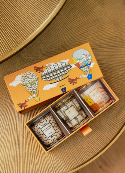 Baobab Collection Trio Travel Candles – Brussels, Roma &amp; Saint Tropez | Luxury Scented Candle Set