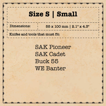 Knife Sheath V3 - Leather EDC | Pocket Knife Holder | Handcrafted