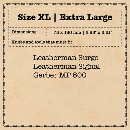 Knife Sheath V3 - Leather EDC | Pocket Knife Holder | Handcrafted