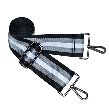 HydroBag® HANDLE®- Black Matte with Gray, Black, White Striped Strap