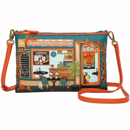 Vendula London Sugar and Spice Coffee Shop Crossbody Bag