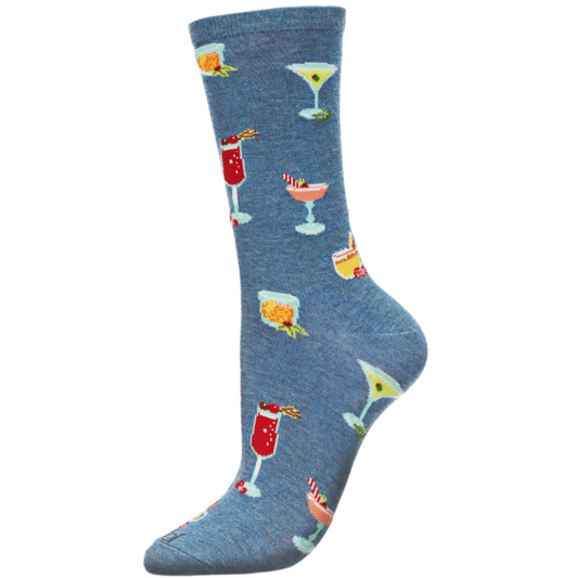 Totally Tipsy Socks - Blue