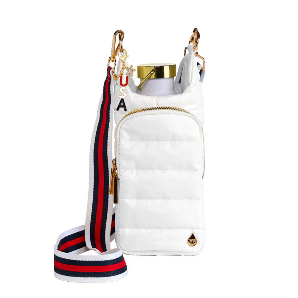 Patriotic USA Bag Charm- Red, White, Blue