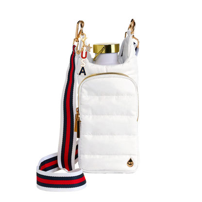 Patriotic USA Bag Charm- Red, White, Blue