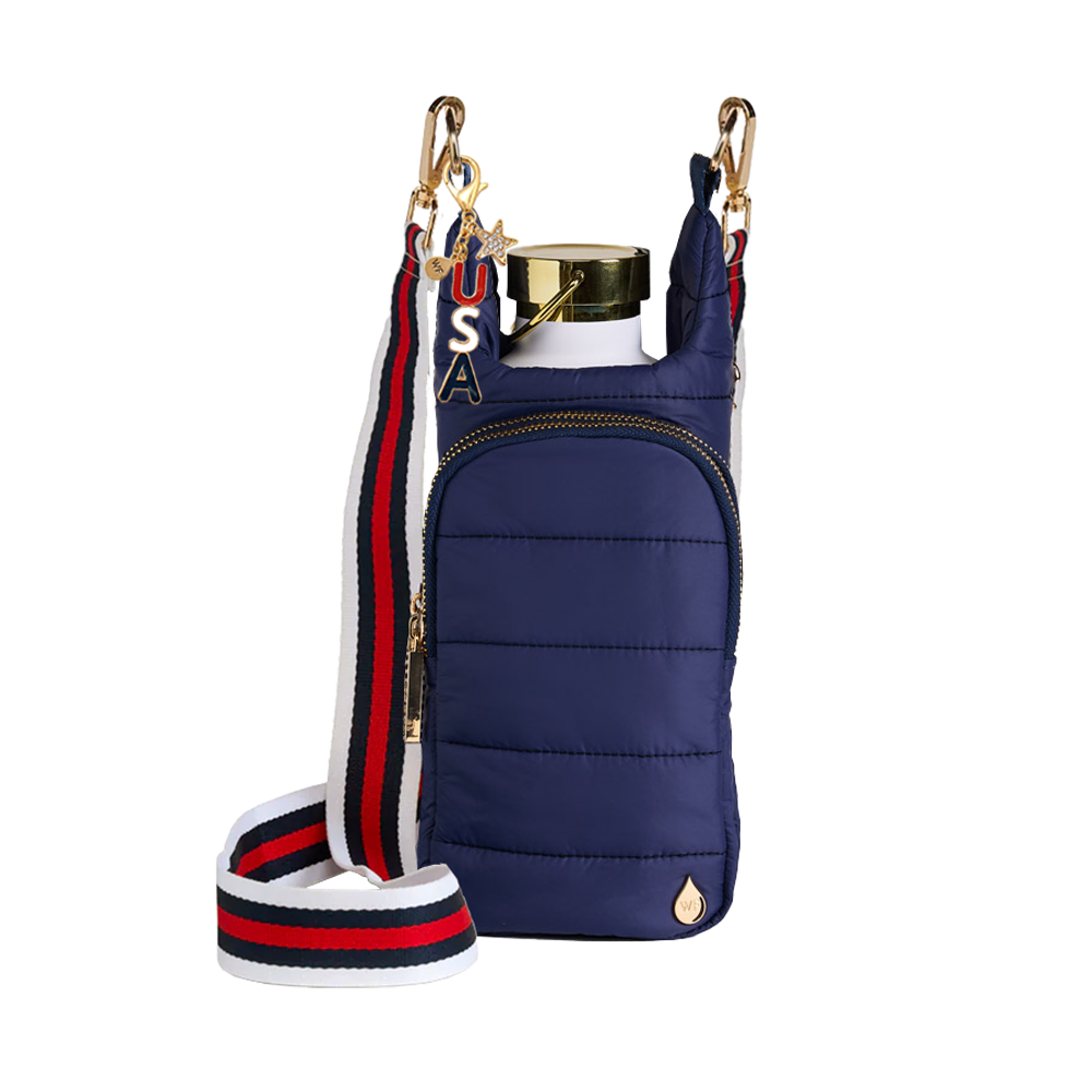 Patriotic USA Bag Charm- Red, White, Blue