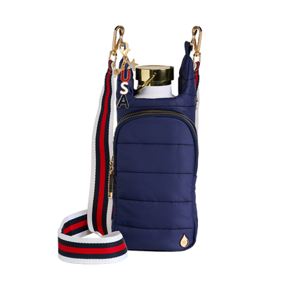 Patriotic USA Bag Charm- Red, White, Blue