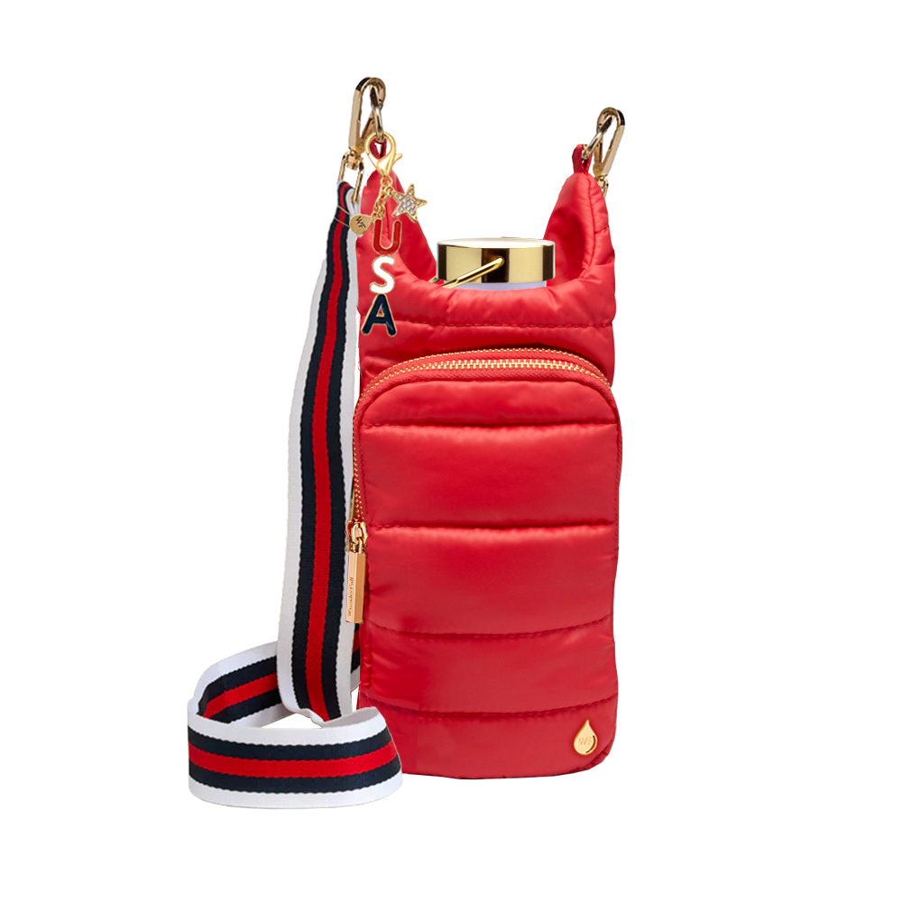 Patriotic USA Bag Charm- Red, White, Blue
