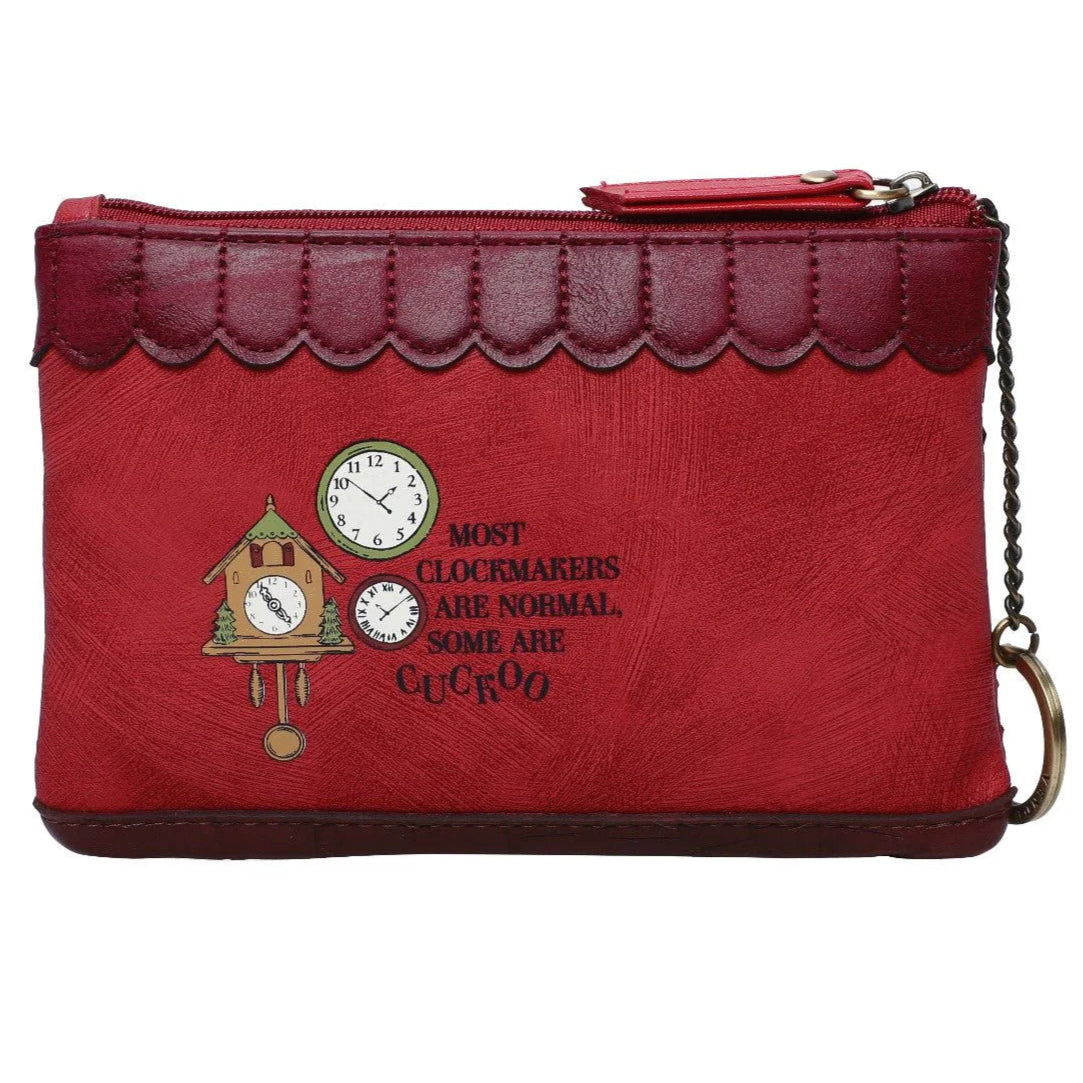 Vendula Tick Tock Zipper Coin Purse