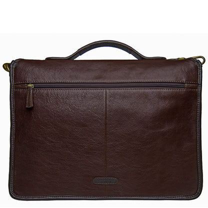 Hidesign Harrison Buffalo Leather Laptop Briefcase