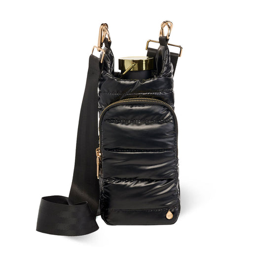 Black Shiny HydroBag® with Gold Hardware