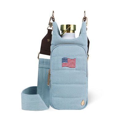 Light Denim HydroBag® with Flag Embroidery