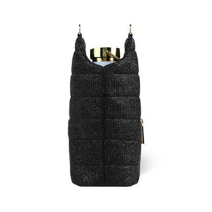 Black Faux Raffia HydroBag®
