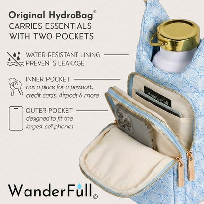 Blue Scallop Print HydroBag®