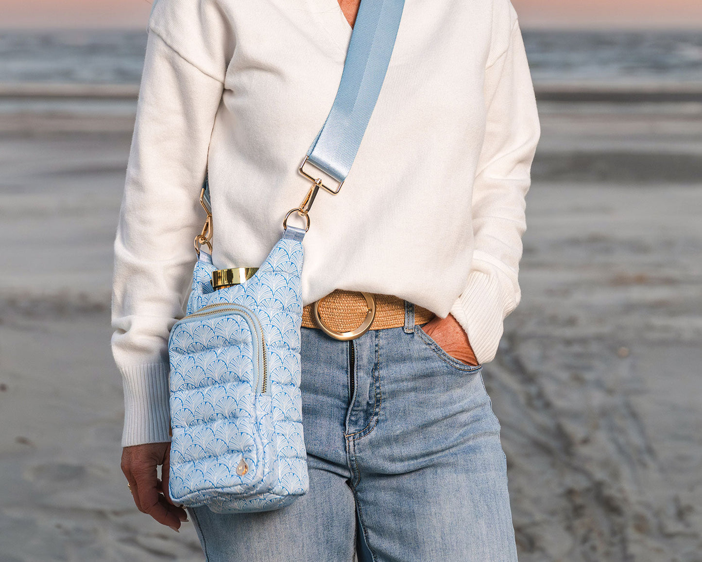 Blue Scallop Print HydroBag®