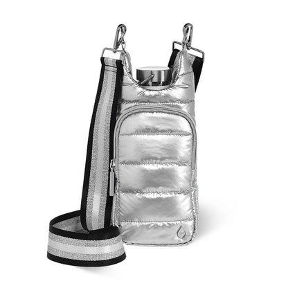 Silver/White Strap with Silver Hardware