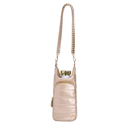 Soft Gold Vegan Leather HydroBag® with Strap Bundle