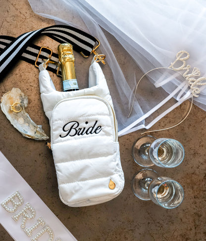 For the Bride-White Ripstop HydroBag® Monogrammed with "Bride"
