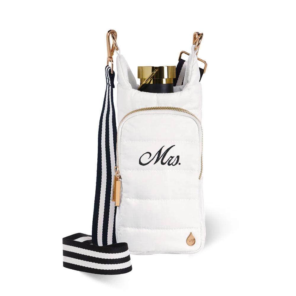 For the Bride-White Ripstop HydroBag® Monogrammed with "Mrs."