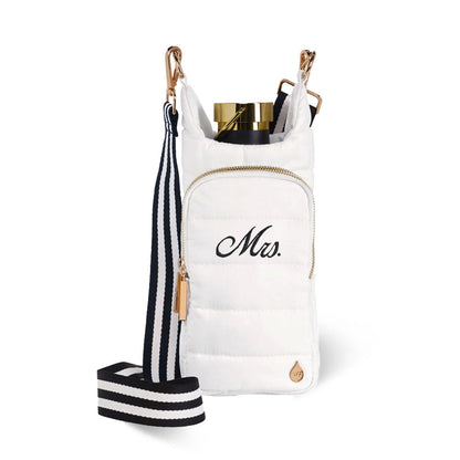 For the Bride-White Ripstop HydroBag® Monogrammed with "Mrs."