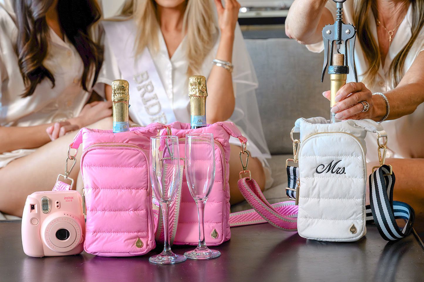 For the Bride-White Ripstop HydroBag® Monogrammed with "Mrs."