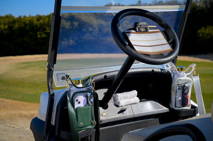 Clear HydroBag® Stadium with Augusta Golf Green Trim and Matching RFID Pouch