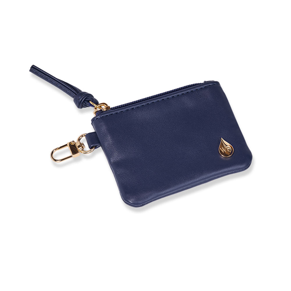 Clear HydroBag® Stadium with Navy Trim and Matching RFID Pouch