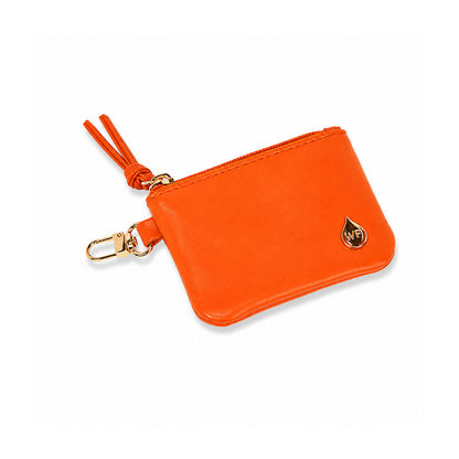 Clear HydroBag® Stadium with Clementine Orange Trim and Matching RFID Pouch