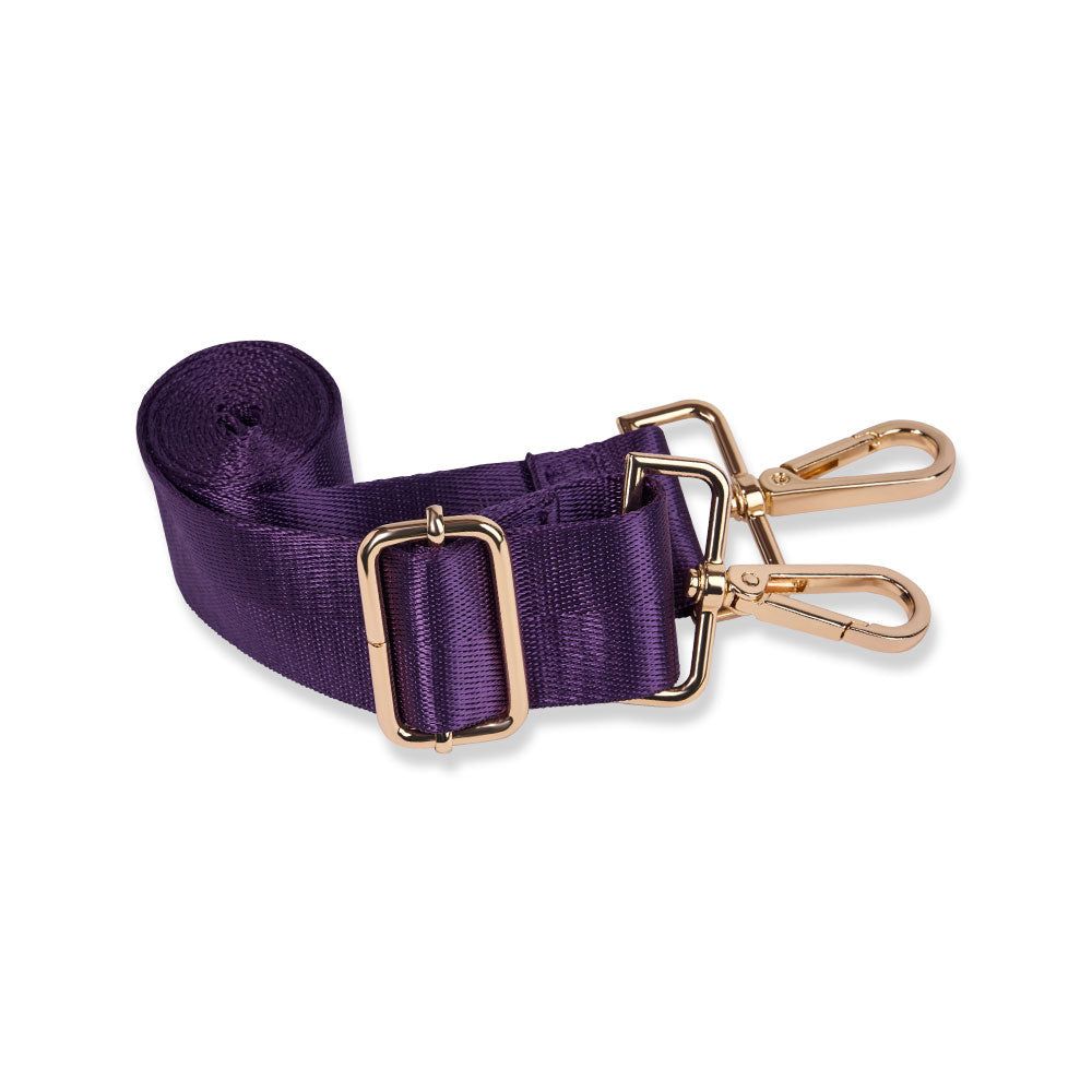Clear HydroBag® Stadium with Purple Trim and Matching RFID Pouch