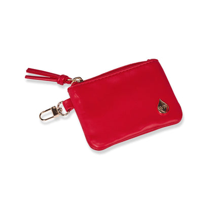 Clear HydroBag® Stadium with Red Trim and Matching RFID Pouch