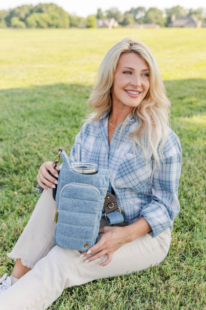HydroBag® HANDLE®- Light Denim with Gold Hardware