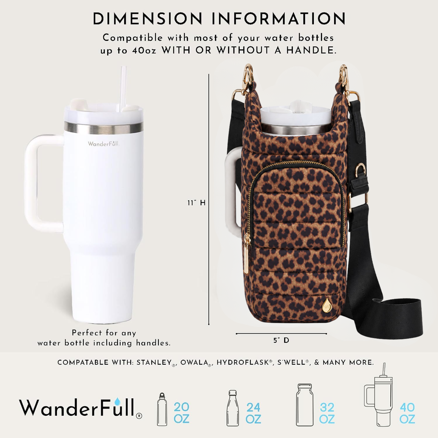 HydroBag® HANDLE®-  Leopard Print