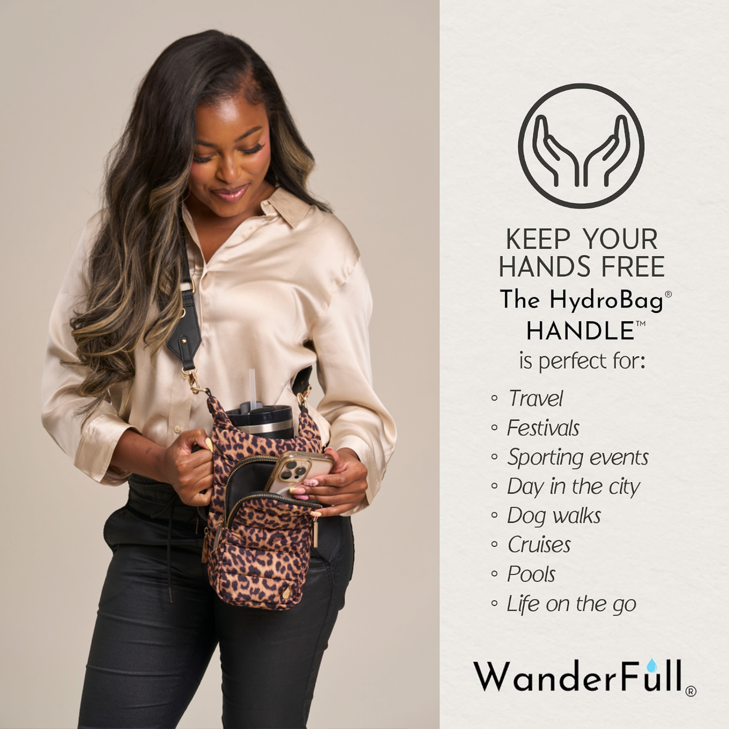 HydroBag® HANDLE®-  Leopard Print