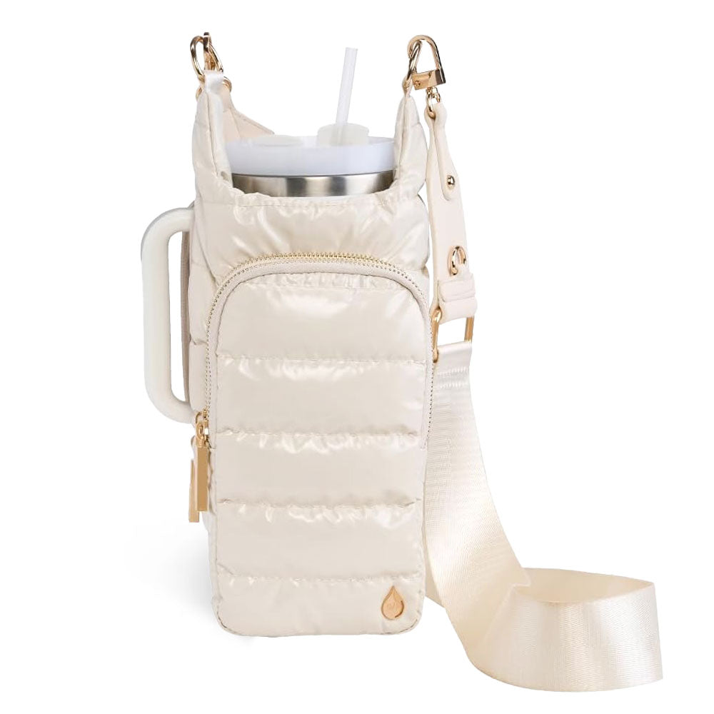 HydroBag® HANDLE® - Ivory Lacquer with Solid Vegan Leather Trimmed Strap