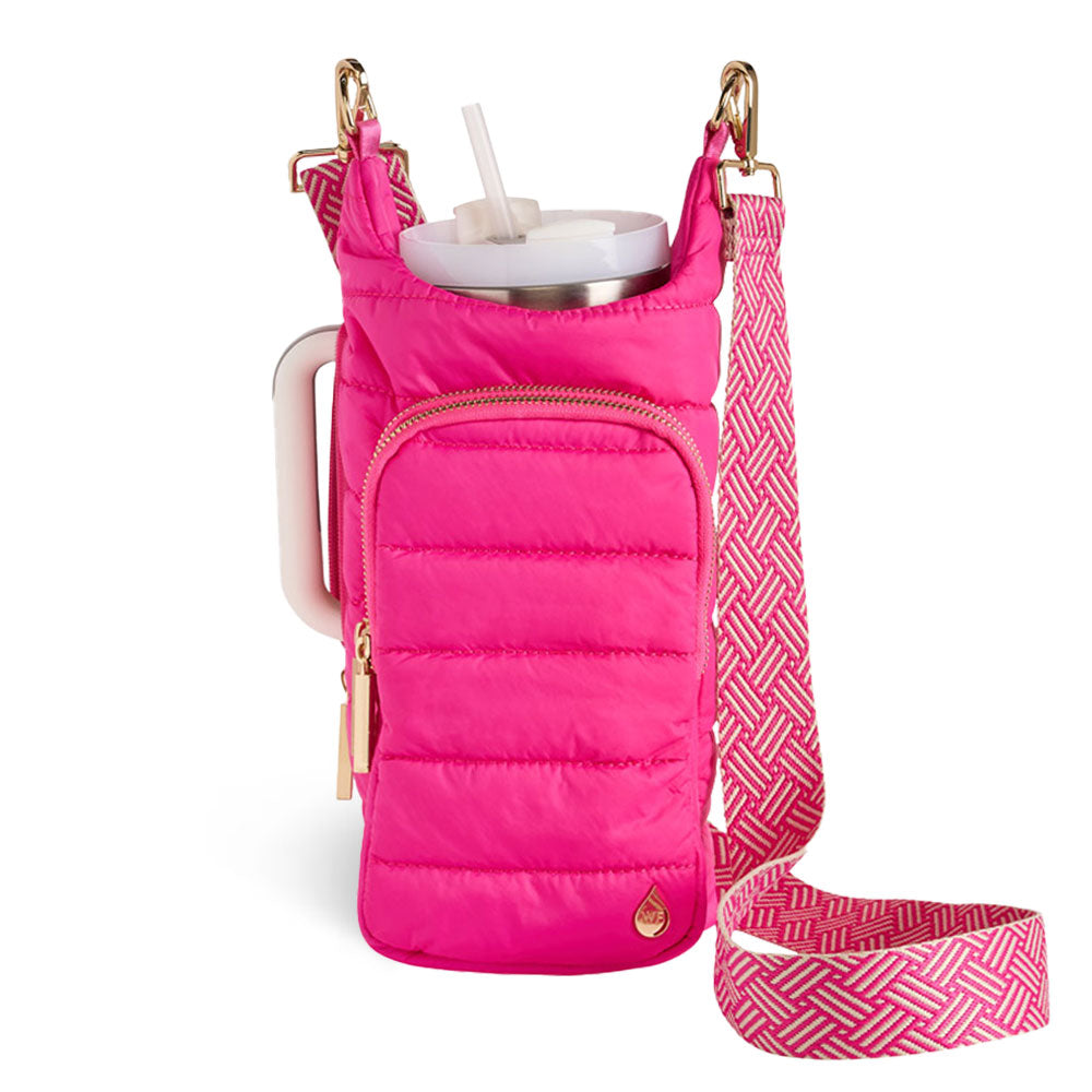 Bright Pink HydroBag® Handle® with Pink and Cream Strap