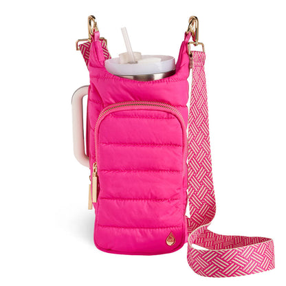Bright Pink HydroBag® Handle® with Pink and Cream Strap