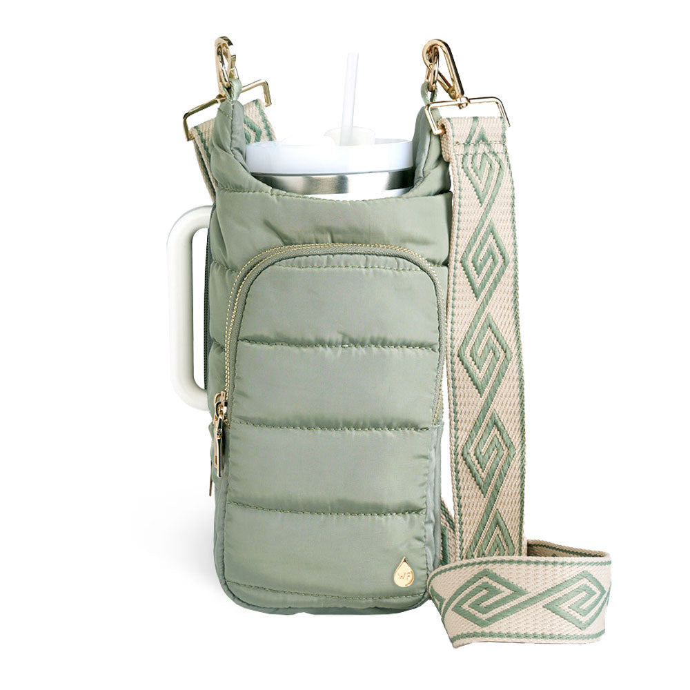 HydroBag® HANDLE® - Sage Green with Sage and Tan Strap