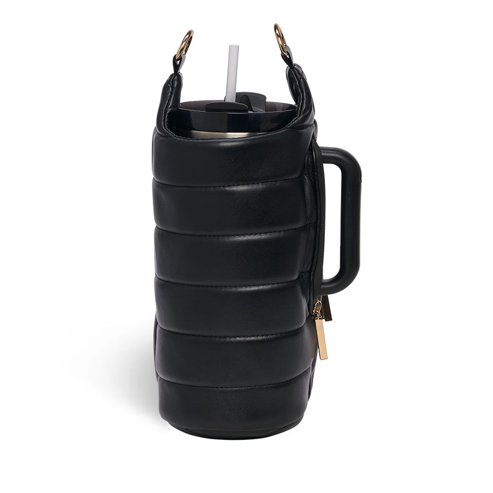 HydroBag® HANDLE®- Black Vegan Leather with Strap Bundle