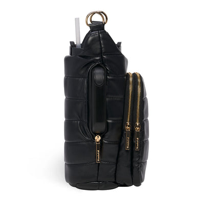 HydroBag® HANDLE®- Black Vegan Leather with Strap Bundle
