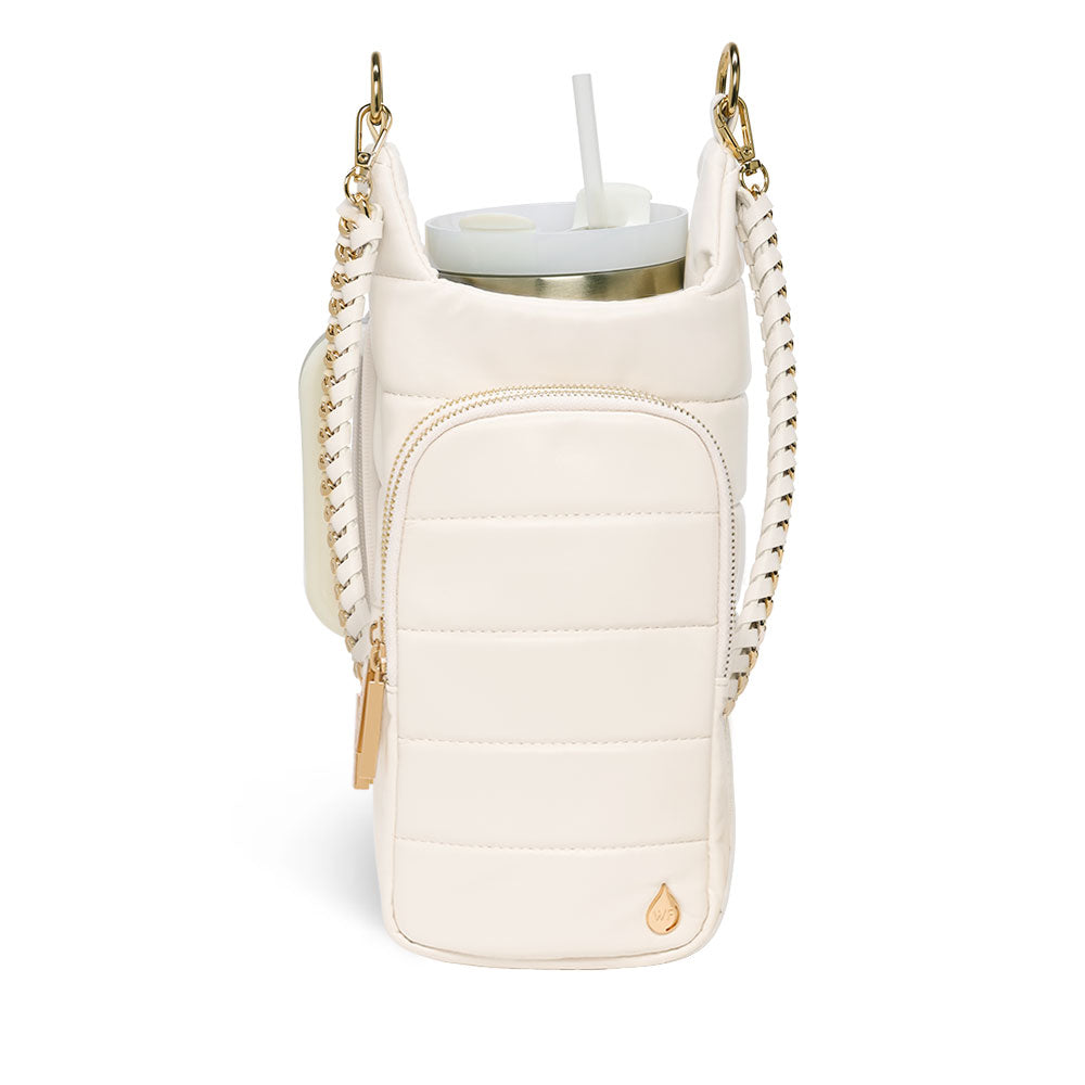 HydroBag® HANDLE®- Ivory Vegan Leather with Strap Bundle