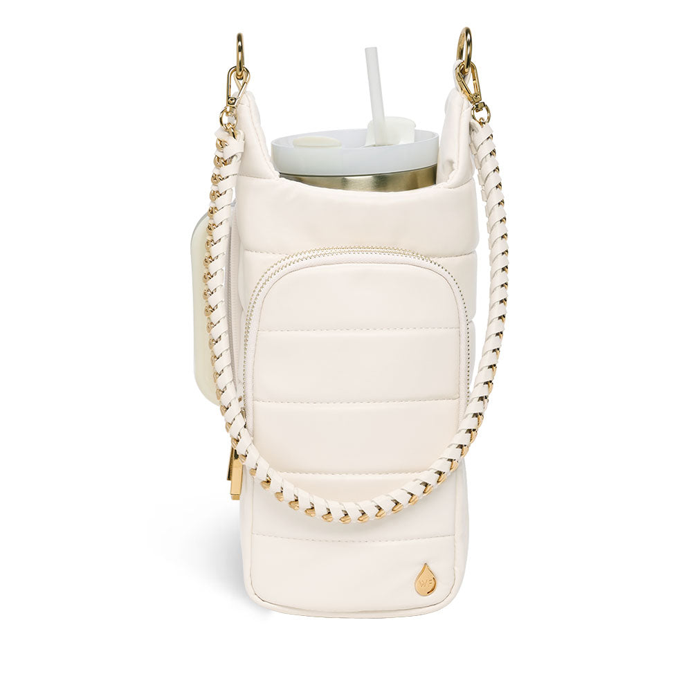 HydroBag® HANDLE®- Ivory Vegan Leather with Strap Bundle