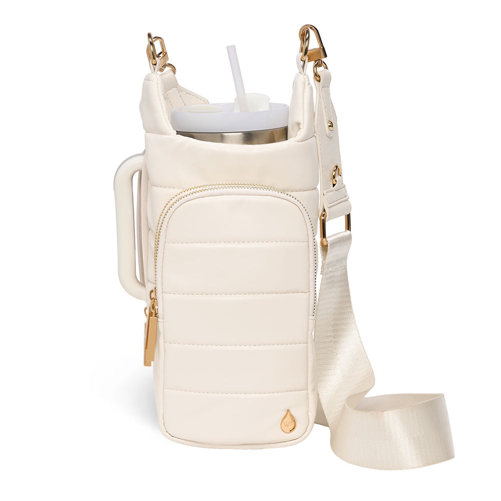 HydroBag® HANDLE®- Ivory Vegan Leather with Strap Bundle