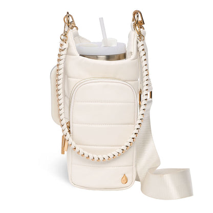 HydroBag® HANDLE®- Ivory Vegan Leather with Strap Bundle