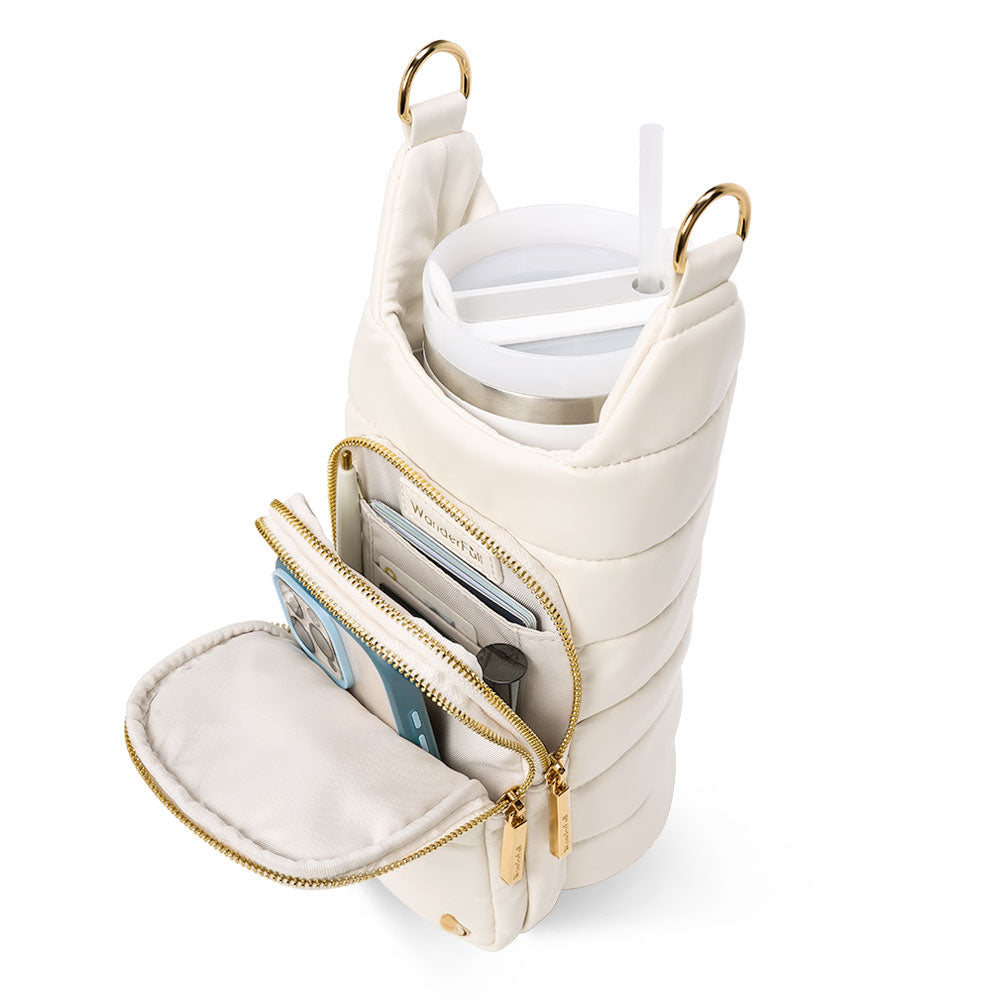 HydroBag® HANDLE®- Ivory Vegan Leather with Strap Bundle