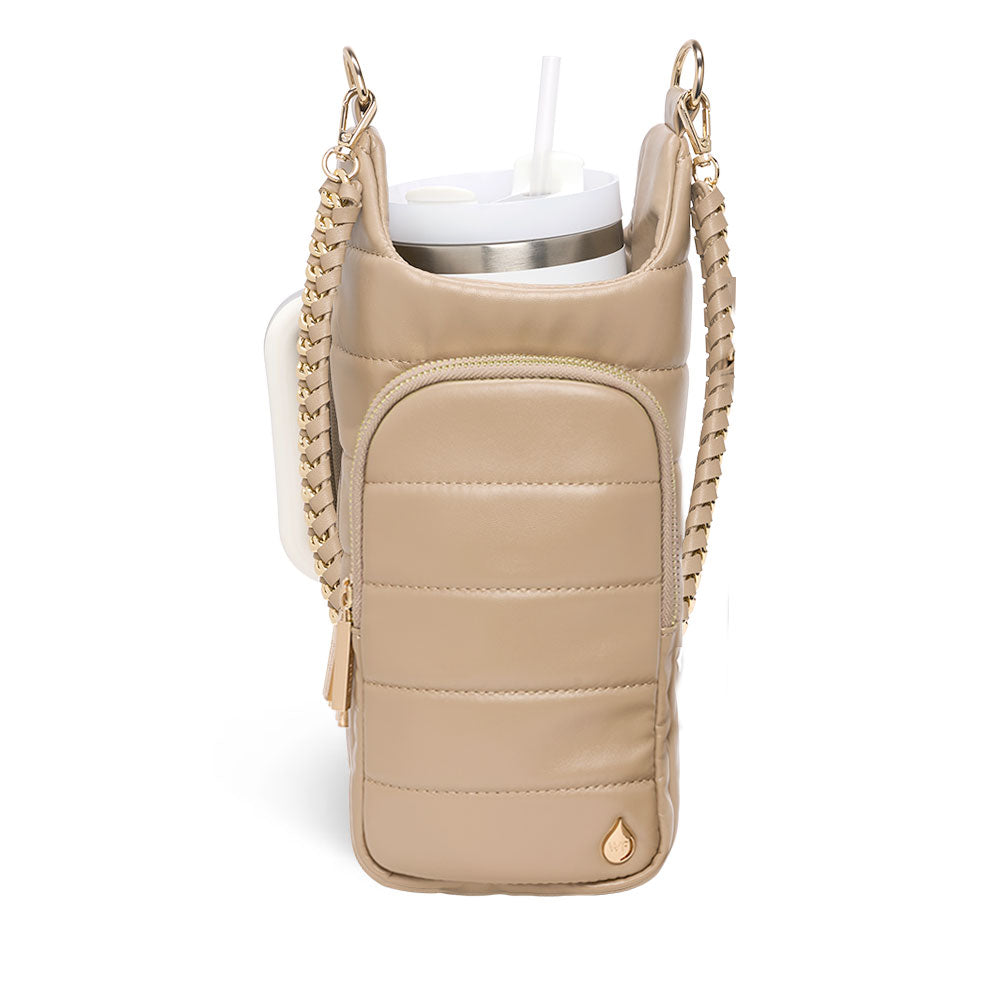 HydroBag® HANDLE®- Taupe Vegan Leather with Strap Bundle