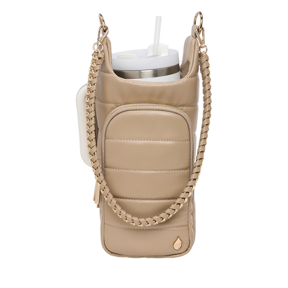 HydroBag® HANDLE®- Taupe Vegan Leather with Strap Bundle