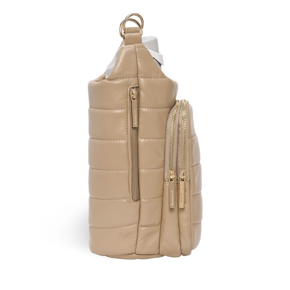 HydroBag® HANDLE®- Taupe Vegan Leather with Strap Bundle